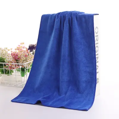 Berber dükkanı havlusu, güzellik salonu gri logolu baskılı mikrofiber havlu, kalın emici kuaför saç kesimi baş havlusu. - 10