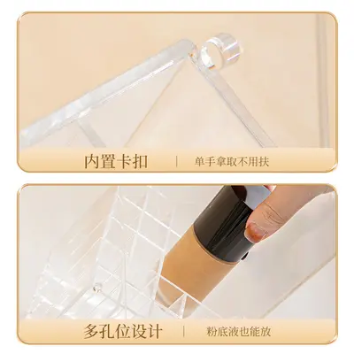 Transparente Make-up-Pinsel-Aufbewahrungsbox staubdicht