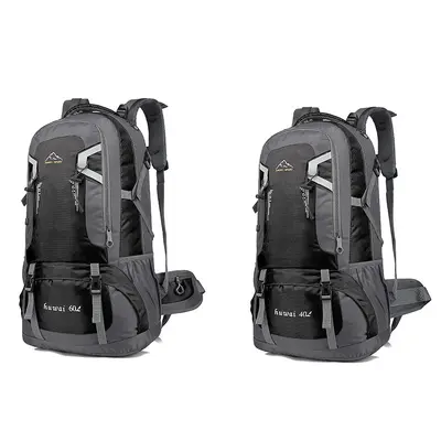 Cross-border mountaineering backpack, outdoor travel backpack, large capacity 40L60L cycling bag, travel luggage storage hiking backpack