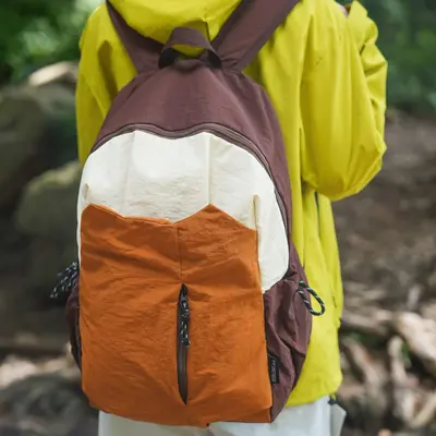 Casual Color-Block Backpack, Lightweight Travel and School Bag, Unisex - 1