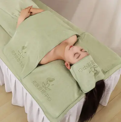 Schönheitssalon Mikrofaser-Handtuchset, saugfähige Badetücher - 11