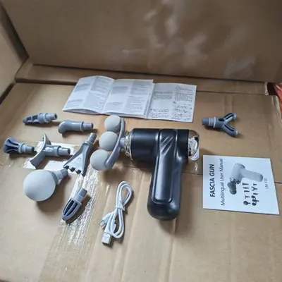Mini Masaj Tabancası, Şarjlı, LCD Ekranlı, Profesyonel - 3