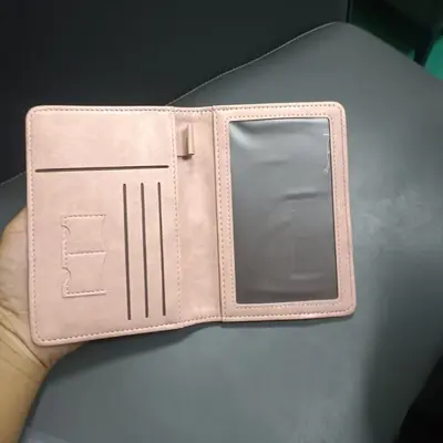 Yüksek görünümlü seyahat pasaport tutucusu ve kart çantası - 3