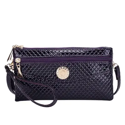 Daiouya'nın yeni crossbody debriyajı Kore tarzı kadın çift kullanımlı küçük çanta çift fermuarlı çok fonksiyonlu kadın cep telefonu çantası
