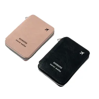 RFID passport holder with travel document storage