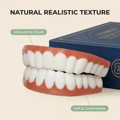 Realistic Full Coverage Fake Tooth Cover Set, Q-11 Model - 2