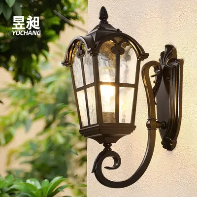 Solar Waterproof Outdoor Wall Lamp, European Style