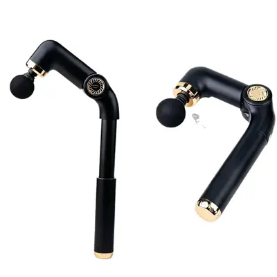 Long-Handle Telescopic Curved-Hook Fascia Gun for Neck and Back Massage - 6