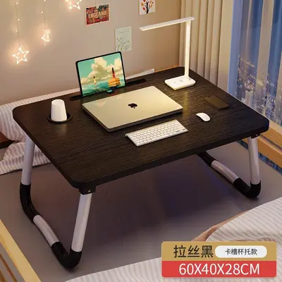 Klappbares Bett kleine Tischlaptoptisch Studentenwohnheim Hochbett Schreibtisch Schlafzimmer Erkerfenster Relaxtisch - 12