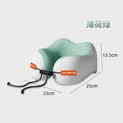 Memory Foam U-Shaped Pillow Travel Airplane Portable Neck Support Pillow Sleep Cushion Portable Storage Office Nap Pillow - 10