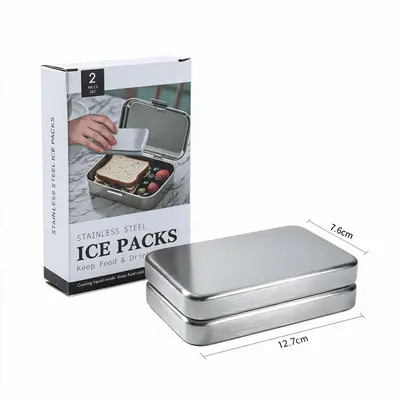 Direktversand vom Hersteller - Edelstahl-Kühlplatten, Eisbeutel für Lunchboxen und Kühlboxen, Gefrier- und Frischhalte-Kühlplatten - 10