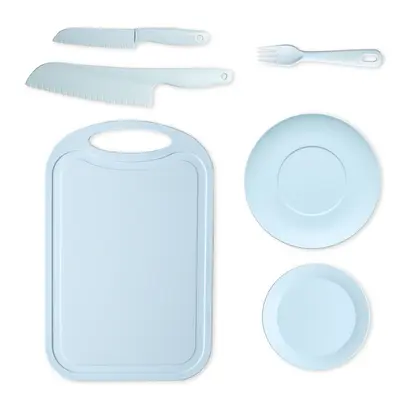 Children's plastic knife set, kindergarten, educational, with cutting board - 9