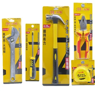Donanım aletleri tornavida ayarlanabilir anahtar oto tamir kablo kesiciler maket bıçağı mezura elektrikli kalem çekiç Beizhuo ev seti