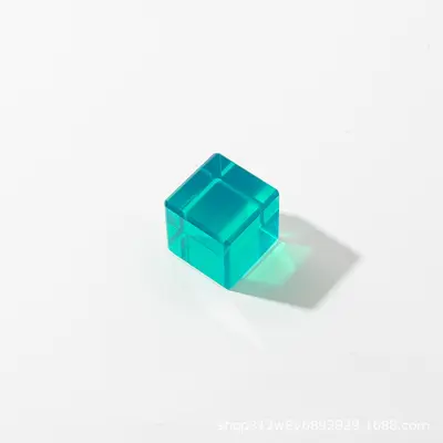 Acryl-Bausteine mit hoher Transparenz, Würfel-Regenbogen-Bausteine, Kinder-Lernspielzeug, kreative durchscheinende Edelstein-Bausteine, Spielzeug - 13