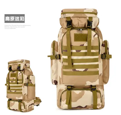 Wasserdichter Großrucksack mit hoher Kapazität Tarnmuster Kletterrucksack Bequemer Taktischer Rucksack Outdoor-Rucksack Sportwanderr-Reiserucksack Großhandel - 9