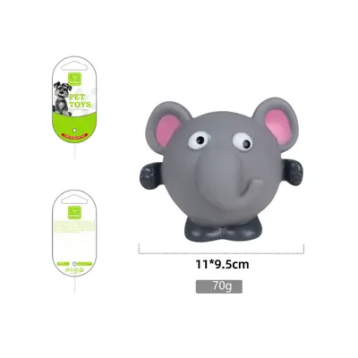 Nunbell Cute Animal Vinyl Dog Toy, Squeaker, Durable - 7