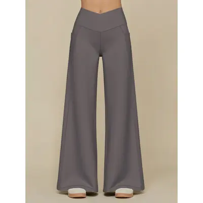 Women's High-Waist Straight-Leg Casual Yoga Pants - 7