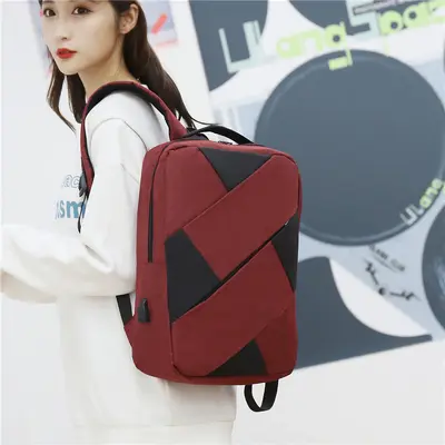 Men's Business Backpack with Laptop Compartment and Custom Print - 4