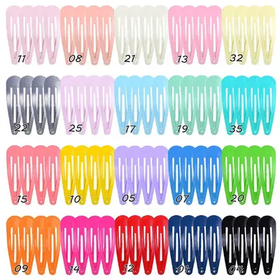 Kinder-BB-Haarklammern-Set, 20 Farben, 5 cm, Sprühfarbe - 7