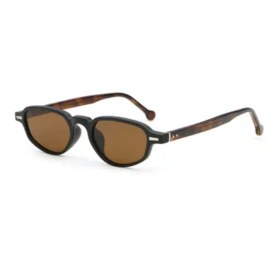 Retro Small Frame Oval Cat-Eye Sunglasses, UV Protection - 5