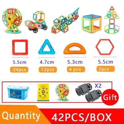 Large Strong Magnetic Tiles Building Block Set for Desktop, Children's Educational Toy - 8