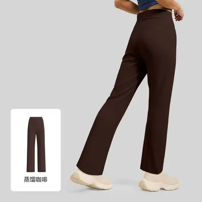 Yoga-Leggings mit Rückentaschen, gerade Passform, hohe Taille, Po-hebend - 7
