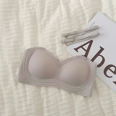 Strapless Push-Up Bra, Non-Slip Bandeau for Small Busts - 10