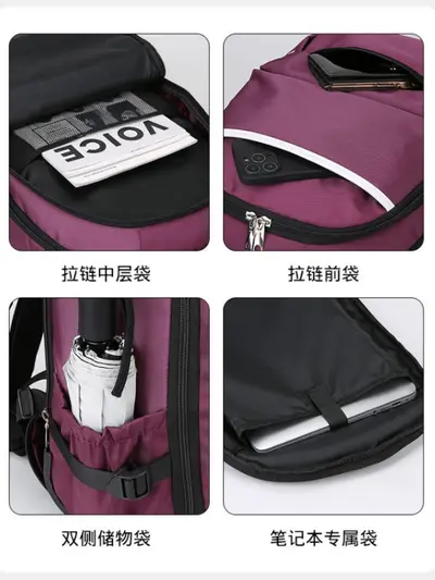 Oxford Cloth Cabin Size Backpack, 20 Inch with Business Laptop Compartment - 3