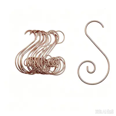 Christmas Hooks, Colorful S-Hooks and Metal Flower Hooks - 11