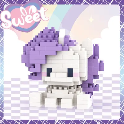 Compatible Lele Pony Cartoon Figure Building Blocks Set, Educational Toy for Girls