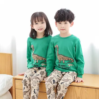 Kinder-Pyjama-Set aus Reiner Baumwolle für Herbst und Winter