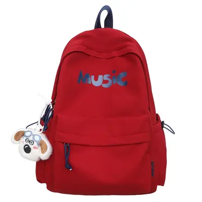 Korean style college style school backpacks for boys and girls, fashionable large capacity travel backpacks, lightweight middle and high school student backpacks - 6
