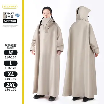 Electric vehicle raincoat with sleeves, thickened - 10