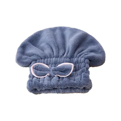 Sevimli Kore tarzı hızlı kuruyan saç havlusu, emici saç kurutma bonesi, mikrofiber mercan polar kalınlaştırılmış prenses şapkası toptan satış.