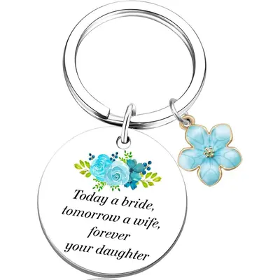 Stainless Steel Engraved Dog Tag Keychain and Text Necklace - 9
