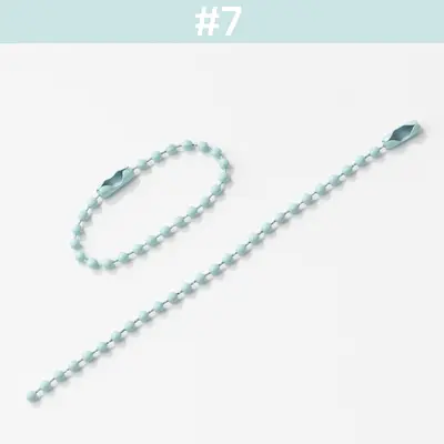 Macaron Colour Metal Bead Chain 2.4 mm for DIY Key Tags - 13