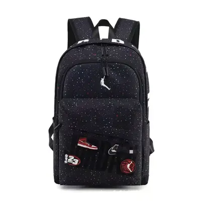 Trend Flying Man Magic Tape Starry Sky Large Capacity Dual Shoulder Backpack Student School Bag Unisex Casual Travel Backpack - 11