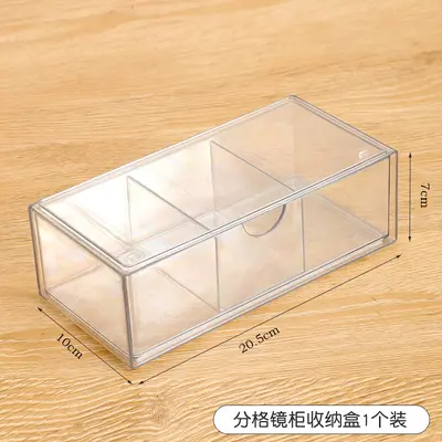 Acrylic cosmetics storage box with drawer