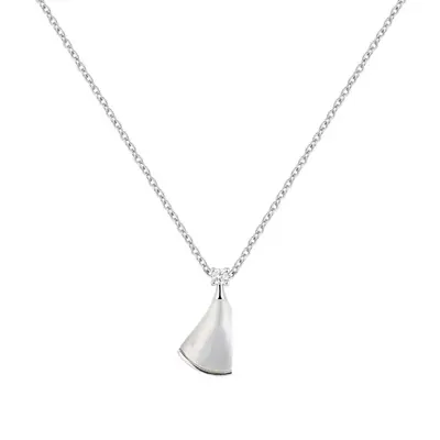 White mother-of-pearl necklace collarbone chain - 11
