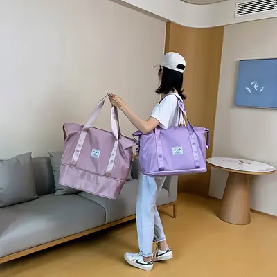 Sporttasche Fitness-Tragetasche Großhandel faltbar Trocken- und Nasstrennungs-Reisetasche große Kapazität Studenten-Handtasche Reisetasche tragbar