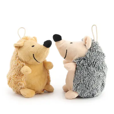 Ses Çıkaran Peluş Kirpi Köpek Oyuncağı, Çiğneme ve Sıkıntı Giderici