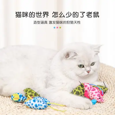 Manufacturer New Plush Simulation Little Mouse Cat Toy Catnip Mouse Scratch-Resistant Bite-Resistant Interactive Pet Supplies