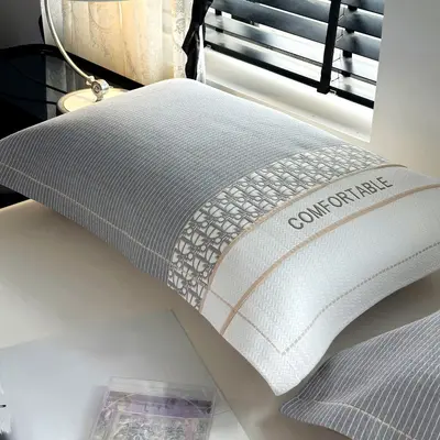 Pure Cotton Gauze Pillowcase, Set of 2, Protects Against Hair Oil - 2