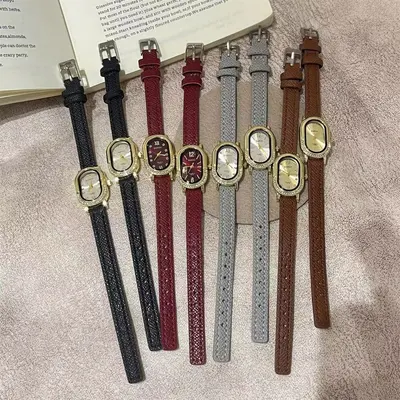 Women's watch, rectangular, rhinestone, vintage style - 5