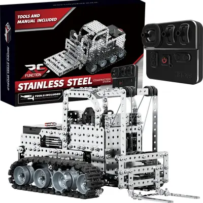 Metal Military Model Building Blocks, Remote Control Assembly Toy - 11