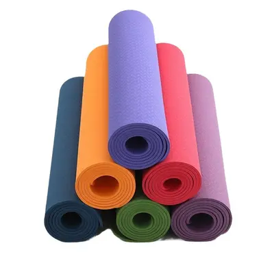 Yoga matı TPE, 183x80x0.8cm, kalın, tek renkli, başlangıç
