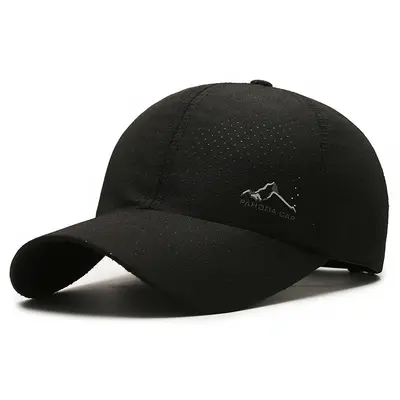 Sommer-Schnelltrocknende Baseballkappe mit Bergspitzen-Druck, perforierte Spitzkappe für Outdoor-Sport und Freizeit-Sonnenhut, Cross-Border-Livestream - 5