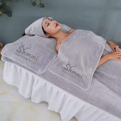 Beauty-Salon-Handtuchtuch-Set, SPA-Kopfwickel, saugfähig - 2