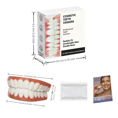 Simulated Teeth Cover Set, Full Coverage, Q-13 with 20g Dental Glue - 4
