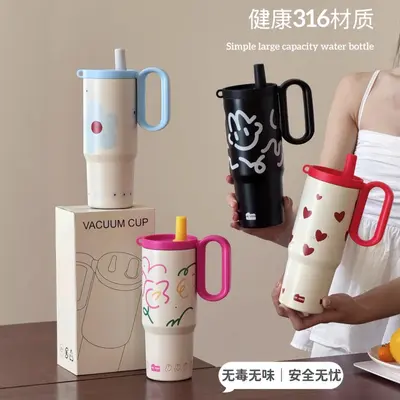 316 Stainless Steel Insulated Water Bottle, Large Capacity Portable